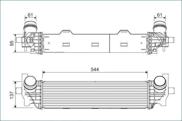 Radiador de intercooler BMW 7 G11, G12