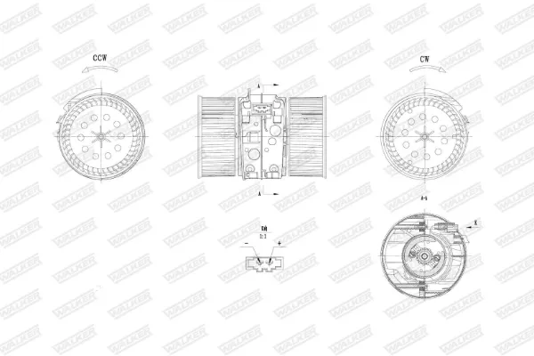 Motor de ventilador de forno (de aquecedor de salão) Renault Scenic GRAND III