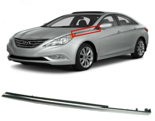 Moldura do pára-lama dianteiro esquerdo 877713S001 Hyundai/Kia