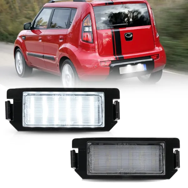 Lanterna da luz de fundo de matrícula traseira 92501B2000 Hyundai/Kia