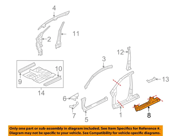 Acesso externo direito Honda Civic VIII