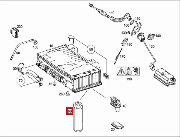 Filtro de secador de ar (separador de umidade e óleo) (TRUCK) 7893403300 Mercedes
