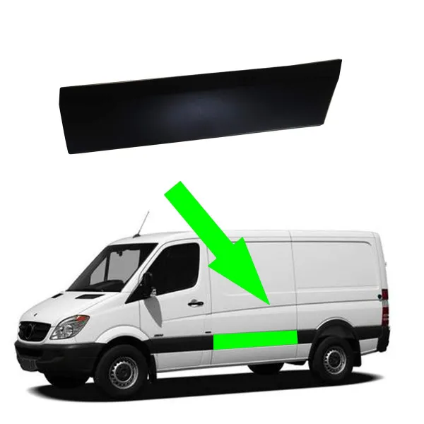 Moldura da porta dianteira direita inferior 9066900500 Mercedes