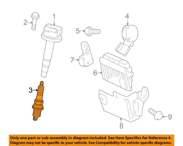 Vela de ignição 9091901265 Toyota