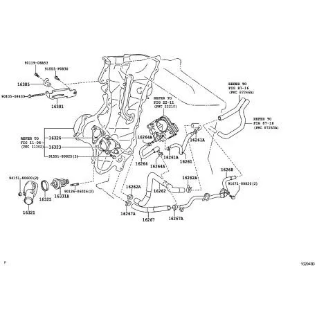 Termostato 9091603144 Toyota