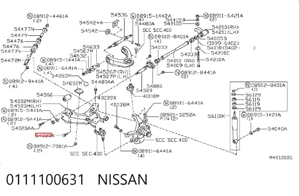  0111100631 Nissan/Infiniti