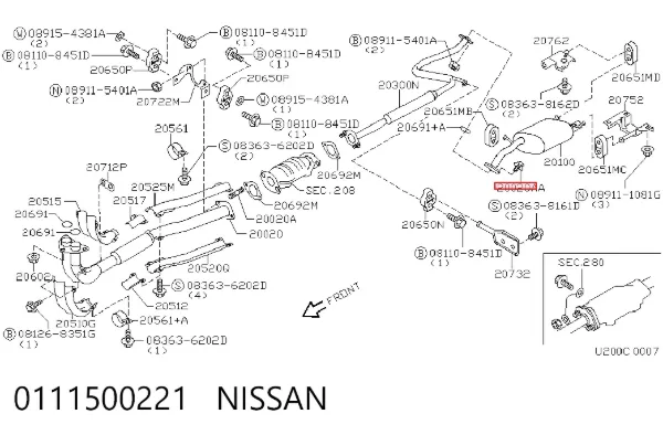  0111500221 Nissan/Infiniti