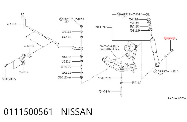  0111500561 Nissan/Infiniti