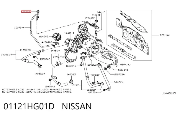  01121HG01D Nissan/Infiniti