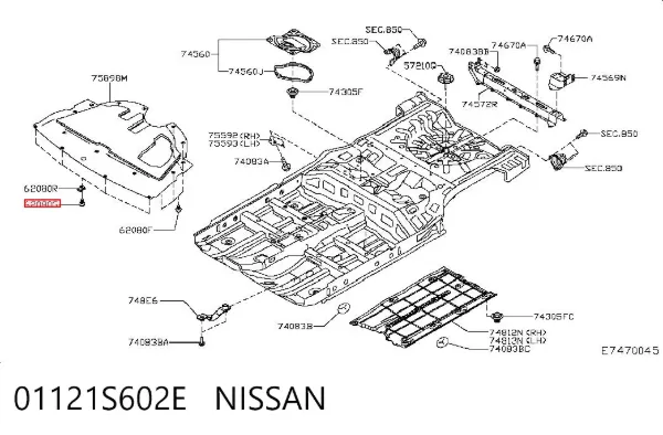  01121S602E Nissan/Infiniti