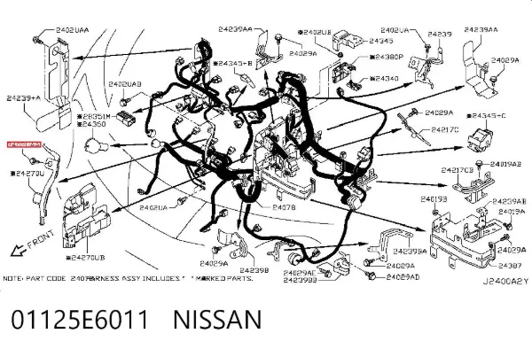  01125E6011 Nissan/Infiniti