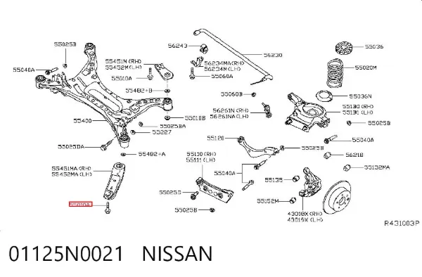  01125N0021 Nissan/Infiniti