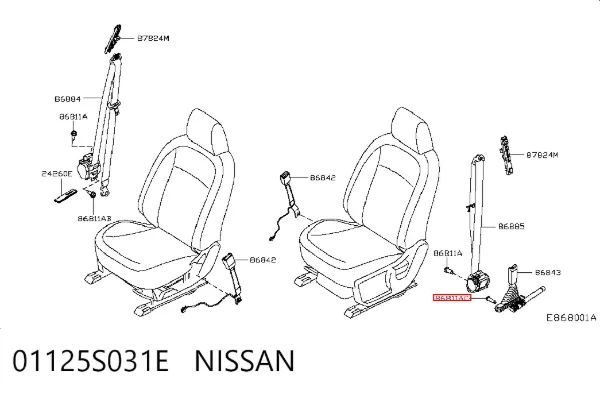  01125S031E Nissan/Infiniti