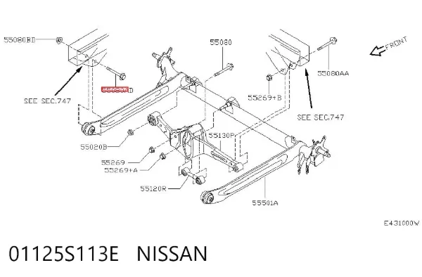  01125S113E Nissan/Infiniti