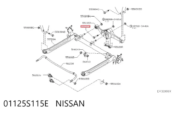  01125S115E Nissan/Infiniti