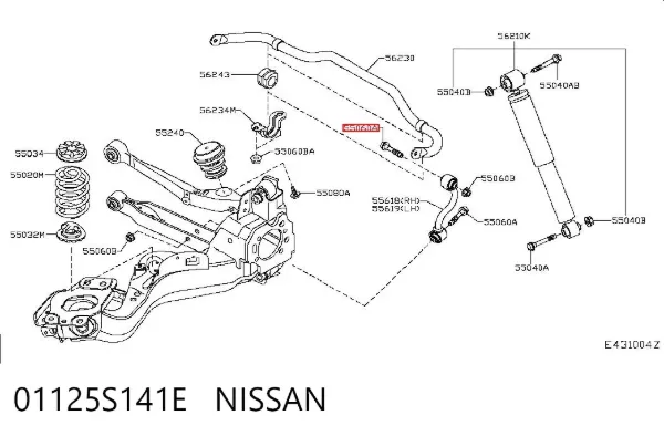  01125S141E Nissan/Infiniti