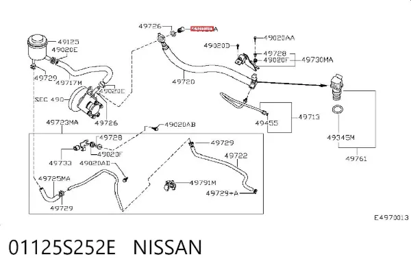  01125S252E Nissan/Infiniti