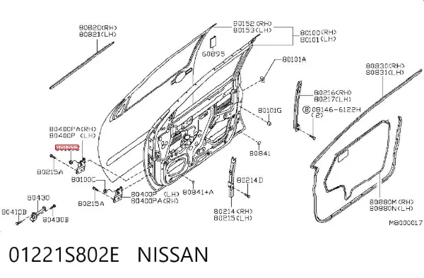  01221S802E Nissan/Infiniti