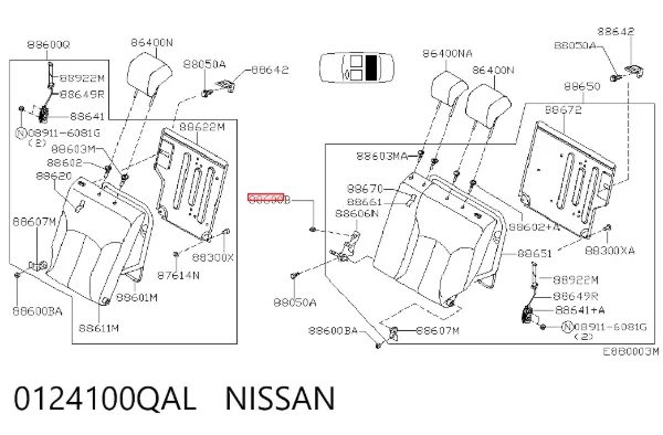  0124100QAL Nissan/Infiniti