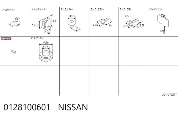  0128100601 Nissan/Infiniti