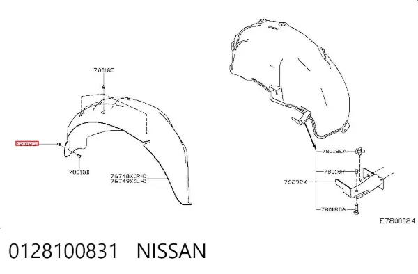  0128100831 Nissan/Infiniti
