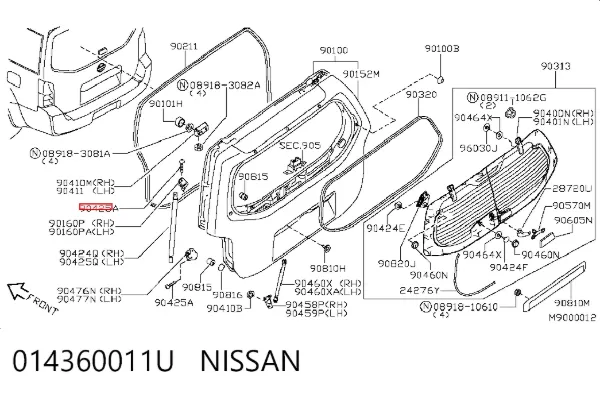  014360011U Nissan/Infiniti