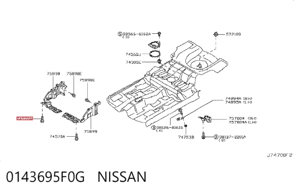  0143695F0G Nissan/Infiniti