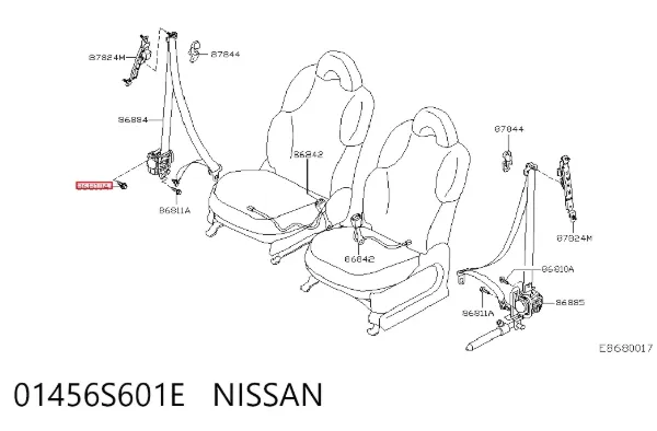  01456S601E Nissan/Infiniti