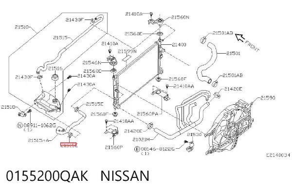 Termostato 0155200QAK Nissan/Infiniti