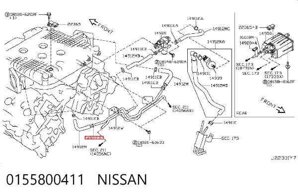  0155800411 Nissan/Infiniti