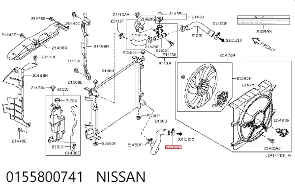  0155800741 Nissan/Infiniti