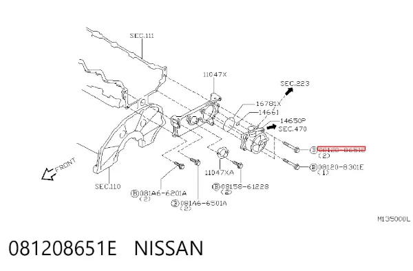  081208651E Nissan/Infiniti
