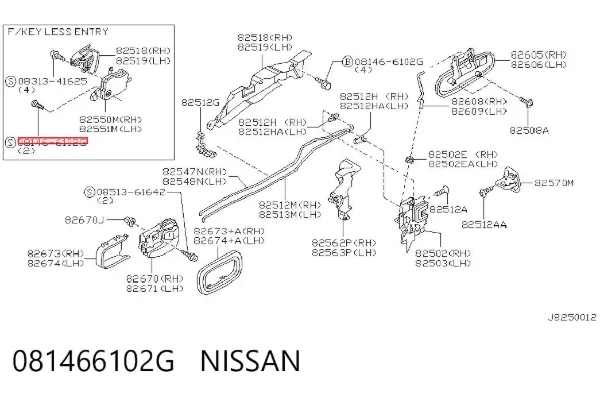  081466102G Nissan/Infiniti
