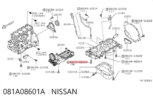 081A08601A Nissan/Infiniti
