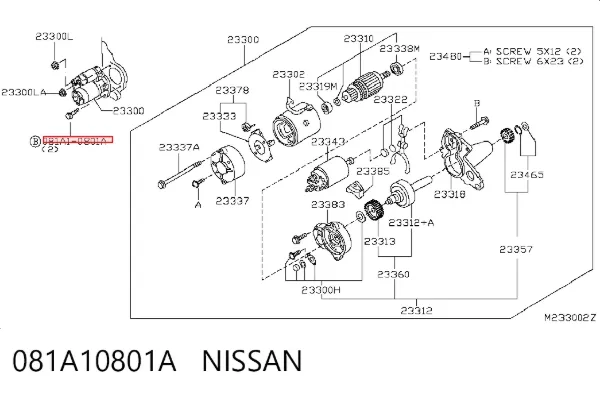  081A10801A Nissan/Infiniti