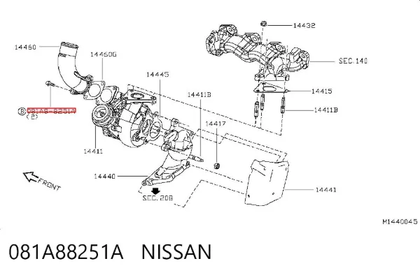  081A88251A Nissan/Infiniti