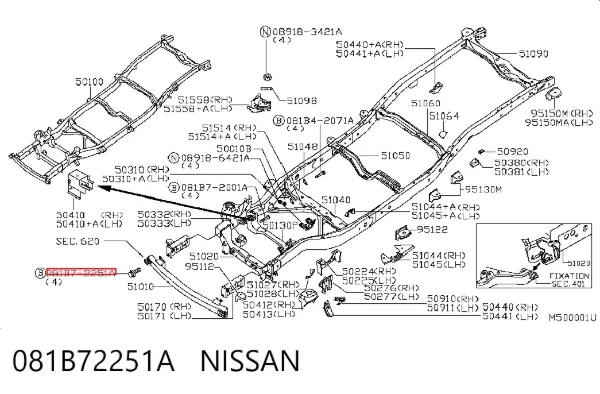  081B72251A Nissan/Infiniti