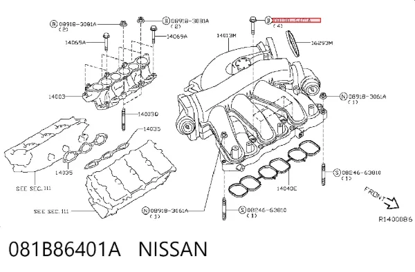  081B86401A Nissan/Infiniti