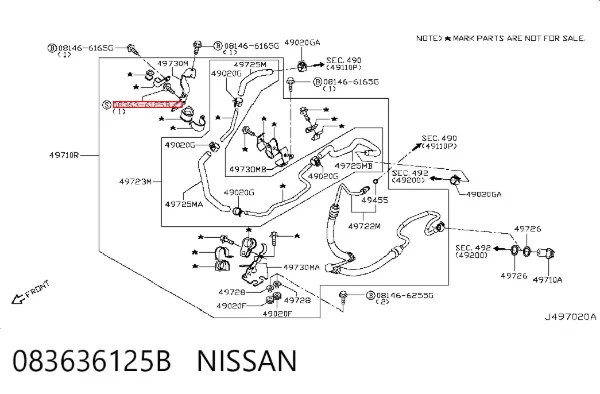  083636125B Nissan/Infiniti
