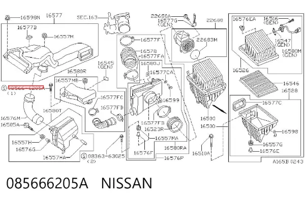  085666205A Nissan/Infiniti