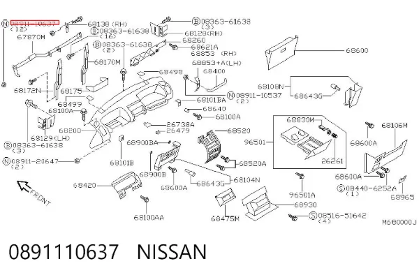  0891110637 Nissan/Infiniti