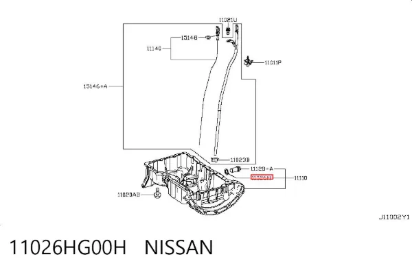  11026HG00H Nissan/Infiniti