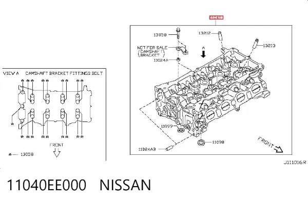 Cabeça de motor (CBC) 11040EE000 Nissan/Infiniti