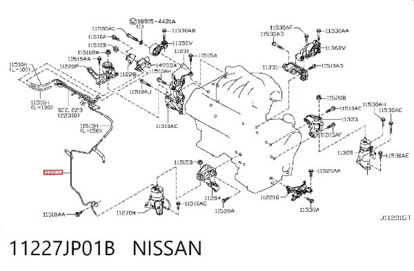  11227JP01B Nissan/Infiniti