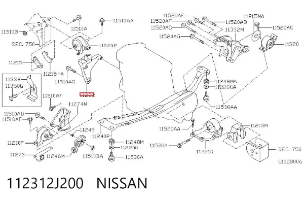  112312J200 Nissan/Infiniti