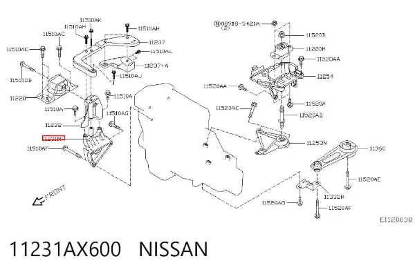  11231AX600 Nissan/Infiniti