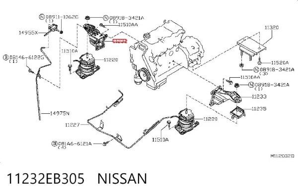  11232EB305 Nissan/Infiniti