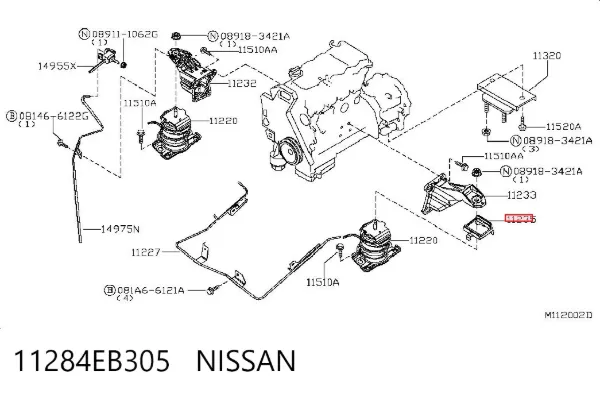  11284EB305 Nissan/Infiniti