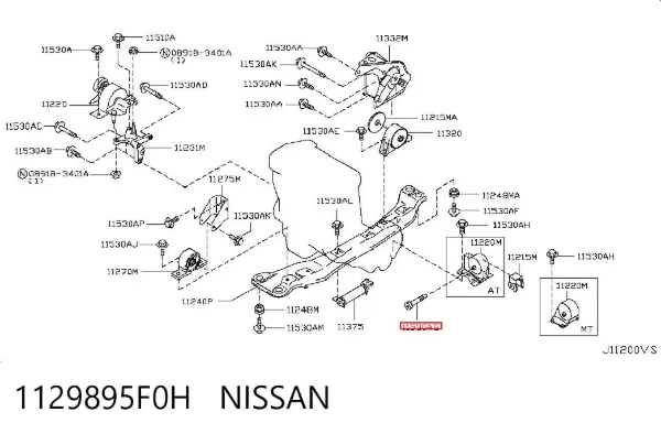  1129895F0H Nissan/Infiniti