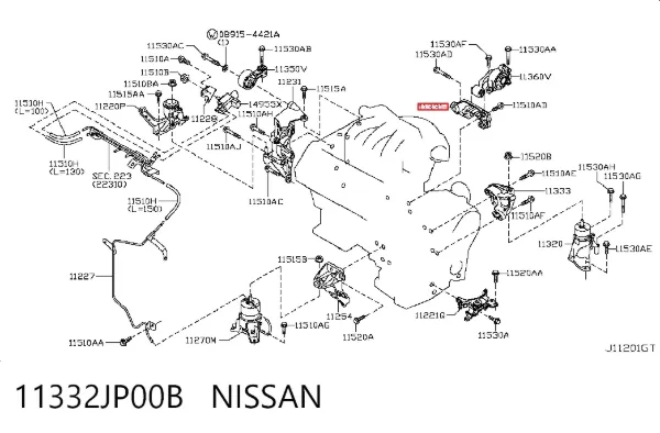 11332JP00B Nissan/Infiniti